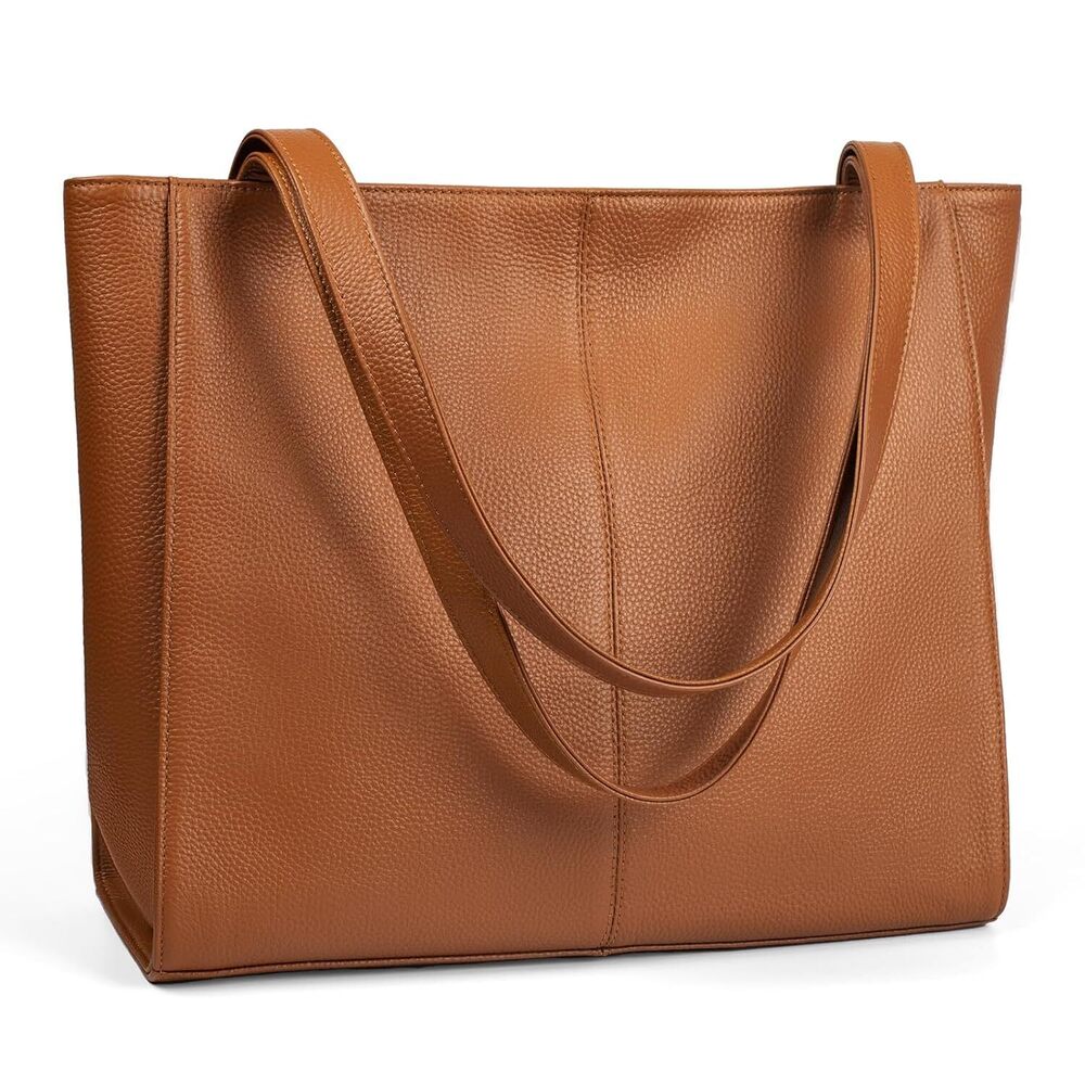Real Leather Tote Shoulder Bags for Women Work, Women's Tote Bag Purses